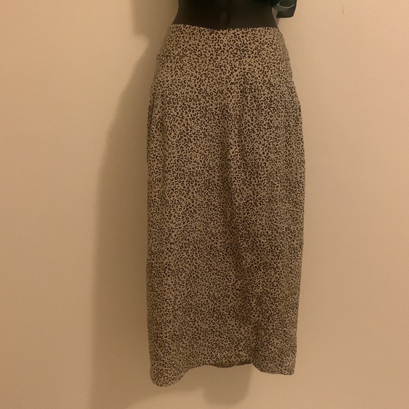 Leopard Silk Skirt - Picture 1 of 7